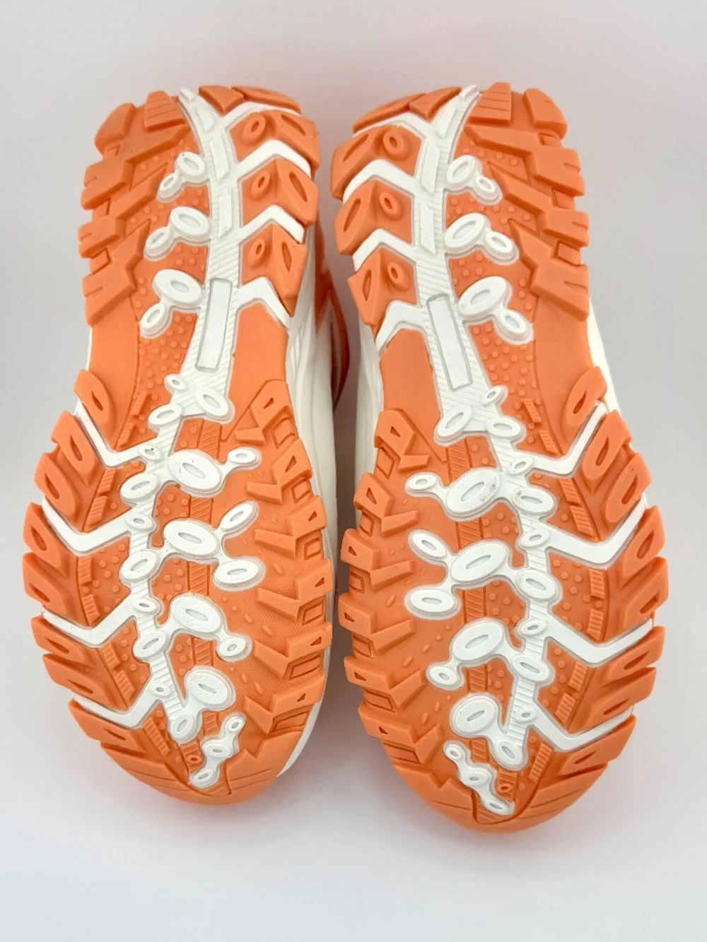 R Cord Hiking Boots/Big Kids/High Top/Drawstring/Peach & White/Waterproof/Sz 5